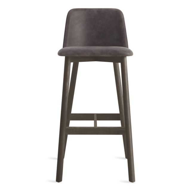 Blu Dot Chip Leather Barstool