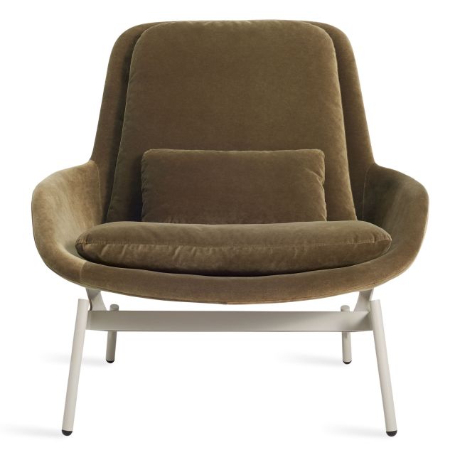 Blu Dot Field Velvet Lounge Chair