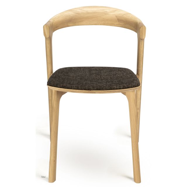 Ethnicraft Oak Bok Dining Chair - Upholstered