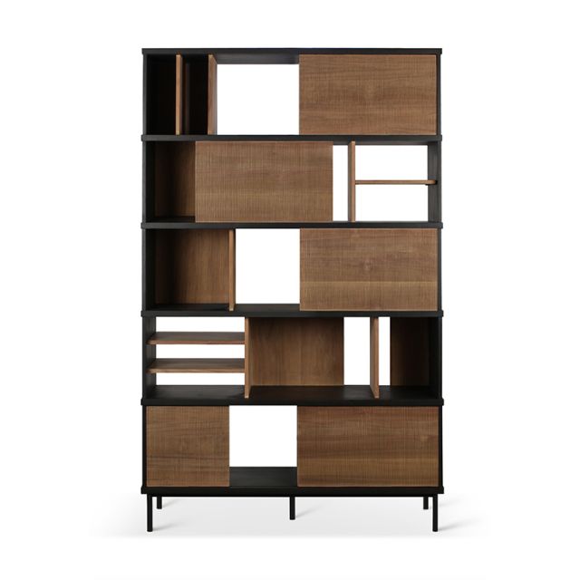 Ethnicraft Teak Oscar Rack - 5 Sliding Doors