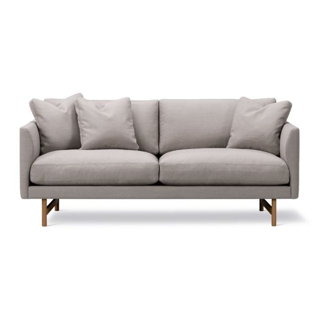 Fredericia Calmo 80 Wood Base 2 Seater Sofa