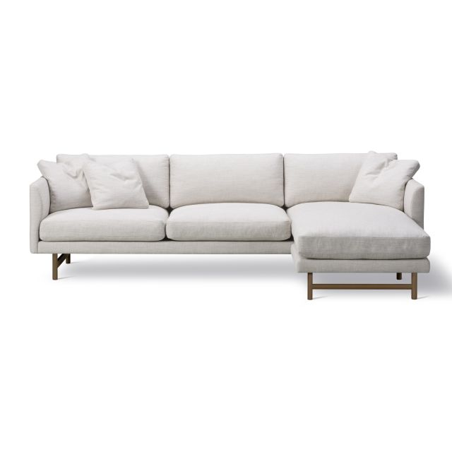 Fredericia Calmo 80 Wood Base 3 Seater Sofa with Chaise