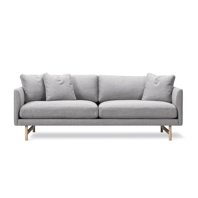 Fredericia Calmo 95 Wood Base 2 Seater Sofa