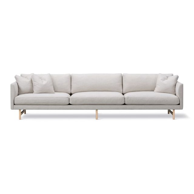 Fredericia Calmo 95 Wood Base 3 Seater Sofa