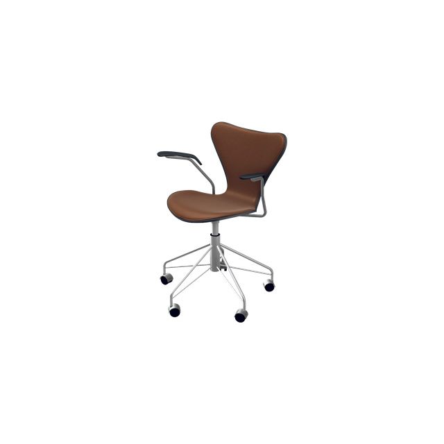 Fritz Hansen Series 7™ Swivel Armchair (Front Upholstered)