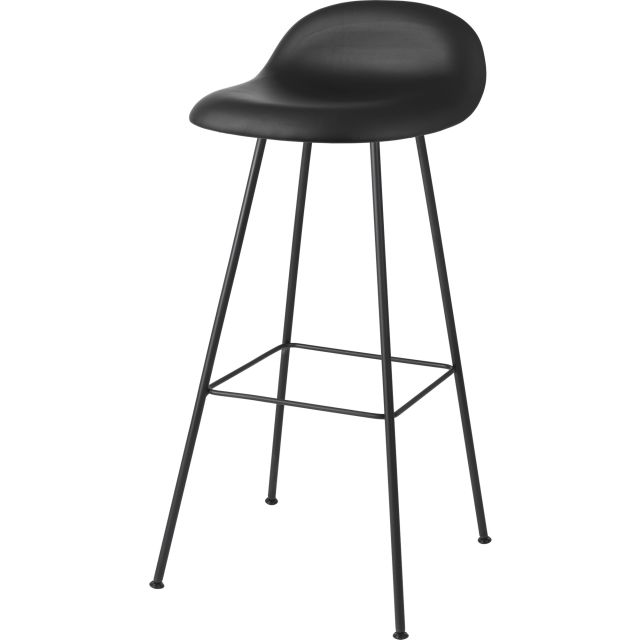 GUBI 3D Center Base Bar Stool (Front Upholstered)