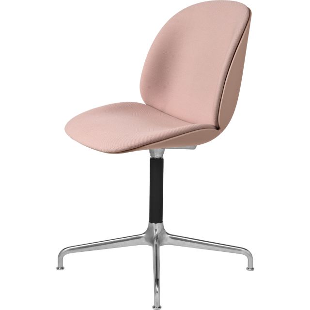 GUBI Beetle 4-Star Swivel Base Meeting Chair (Front Upholstered)