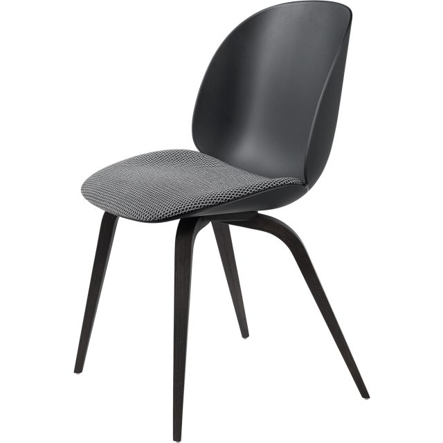 GUBI Beetle Wood Base Dining Chair (Seat Upholstered)
