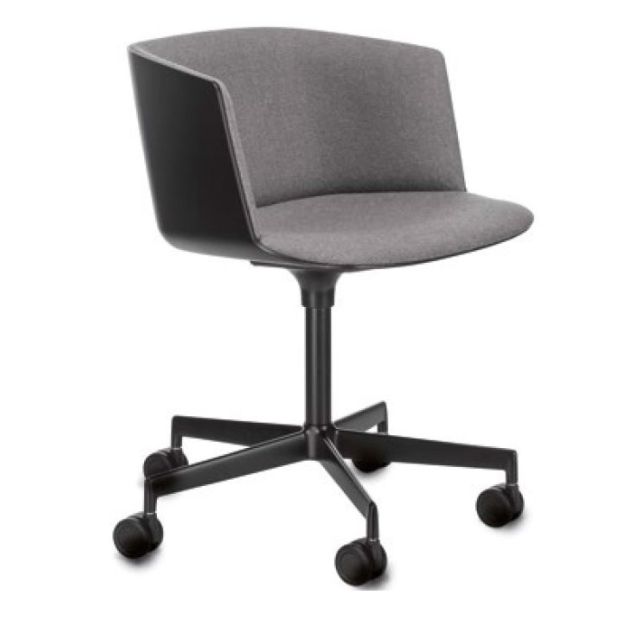 Lapalma Cut S184 Swivel Base Armchair (Front Upholstered)
