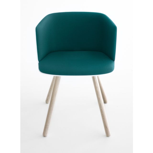 Lapalma Cut S181 Wood Base Armchair (Fully Upholstered)