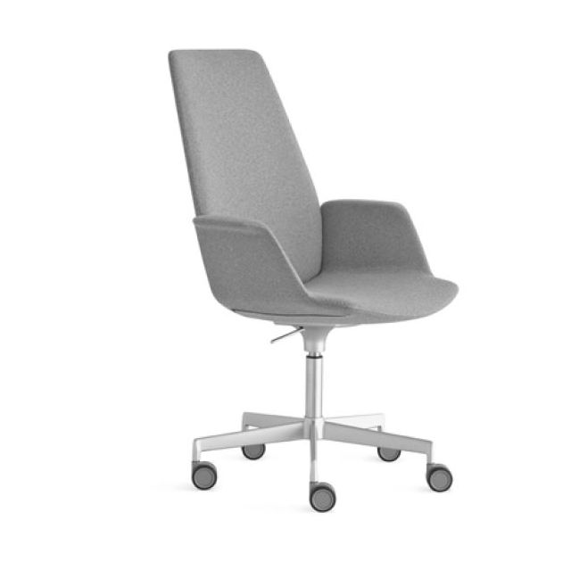 Lapalma Uno S242 Swivel Base Height Adjustable Armchair with High Back