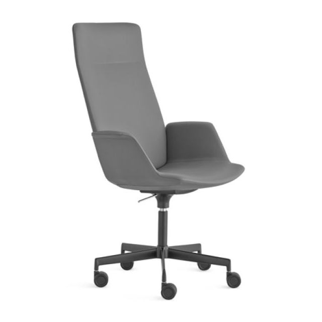 Lapalma Uno S248 Swivel Base Height Adjustable Armchair with High Back