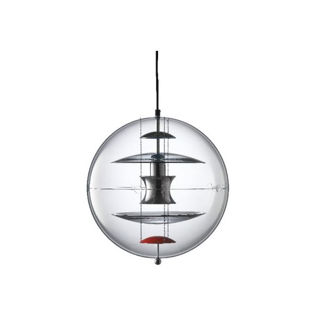 Verpan VP Globe Coloured Glass Pendant Lamp