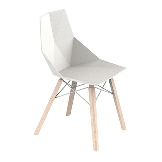 Vondom Faz Chair - Wood Leg (Priced Each, Sold in Sets of 4)